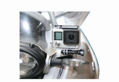 Support GoPro pour montage sur clignotant compatible avec R 1200 GS/ADV 2004/2012