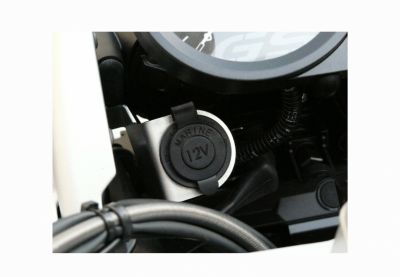 Waterproof cigarette lighter socket  with connecting cable with fuse to  battery for R 1200 GS / ADV