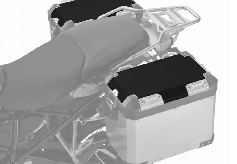 Paire d'autocollants de protection  pour couvercle avec cotes compatible avec valises en aluminium d'origine BMW 2014 et années suivantes