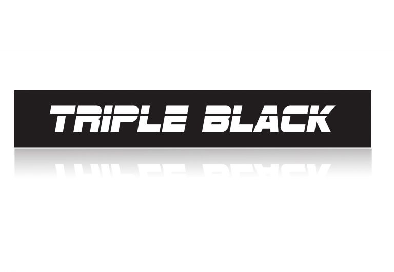 Autocollant negative triple black haute visibilitè pour top  case et valises aluminium