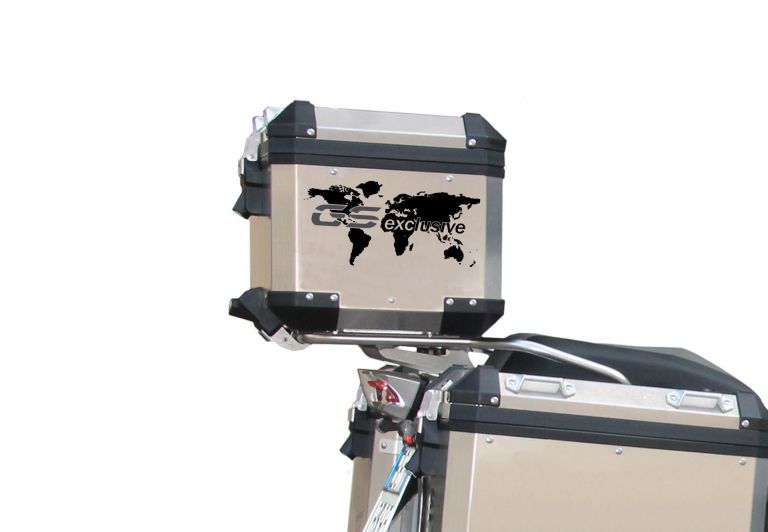 GS EXCLUSIVE World map sticker compatible with aluminum original BMW top case