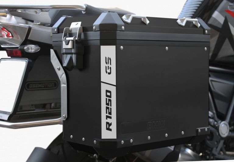 Adesivo R1250 GS alta visibilità per valigie di alluminio