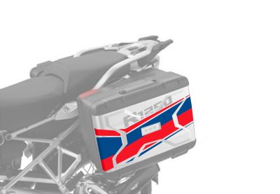 Protective sticker for Vario pannier R 1200/1250 GS LC R 1250 red and blue