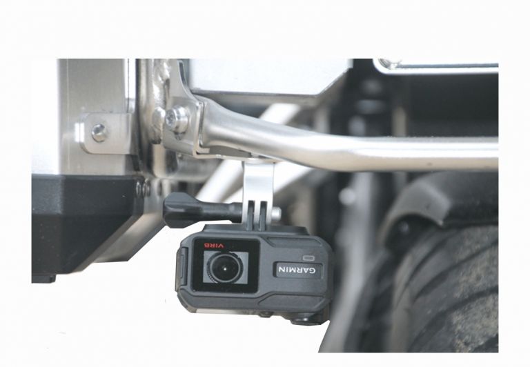 Support GoPro pour le châssis de valises en aluminium original BMW compatible avec R 1200/1250 GSLC/ADVLC